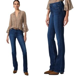 PAIGE Manhattan Flare Jeans Dark Wash Denim Women’s Size 28